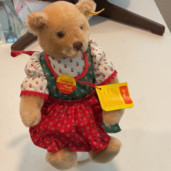 steiff Other - Steiff Christmas Mohair Teddy Bear VTG NWT Plush VTG Mohair Jointed German